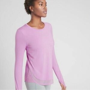 Athleta Long Sleeve Cadence Top - PINK